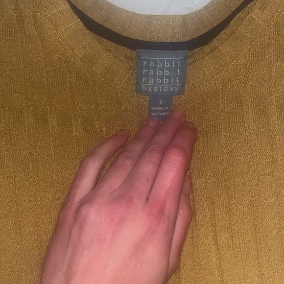 Rabbit Rabbit Rabbit Designs vintagee 3/4 length sleeved midi dress size 6 EUC! - Picture 3 of 6